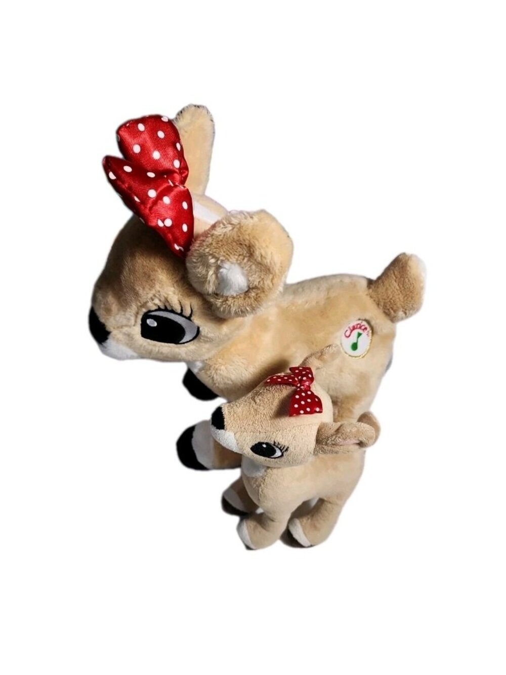 2 Clarice Plush Stuffed Animal 1 Sings Lights‎ Up Rudolph the Red-Nosed Reindeer